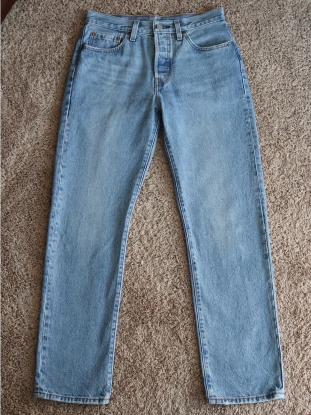 Levi’s 501 Original W27 L30 Light Wash High Rise Straight Jeans